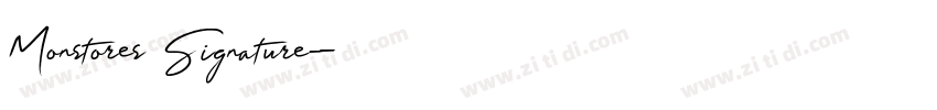 Monstores Signature字体转换